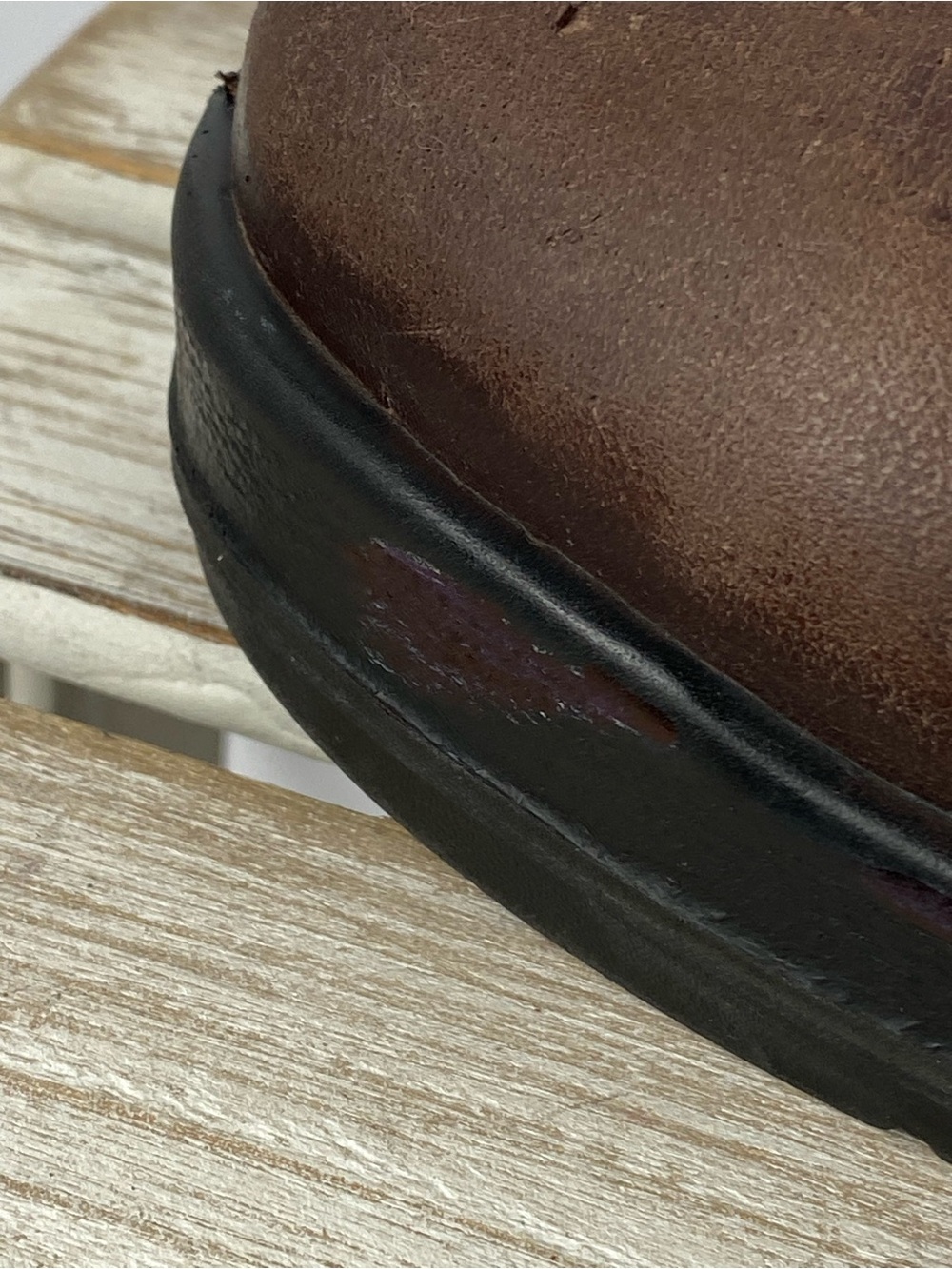 Belleville brown leather steel toe flight combat boots unisex Men 5.5W Women7.5W - Picture 14 of 16